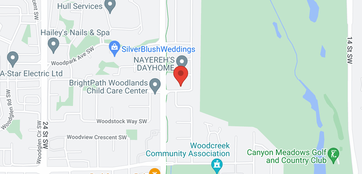 map of 762 Woodpark Road SW